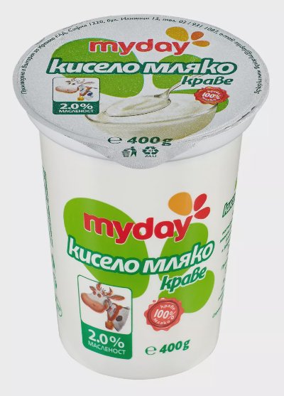 My Day Кисело мляко
2% масленост